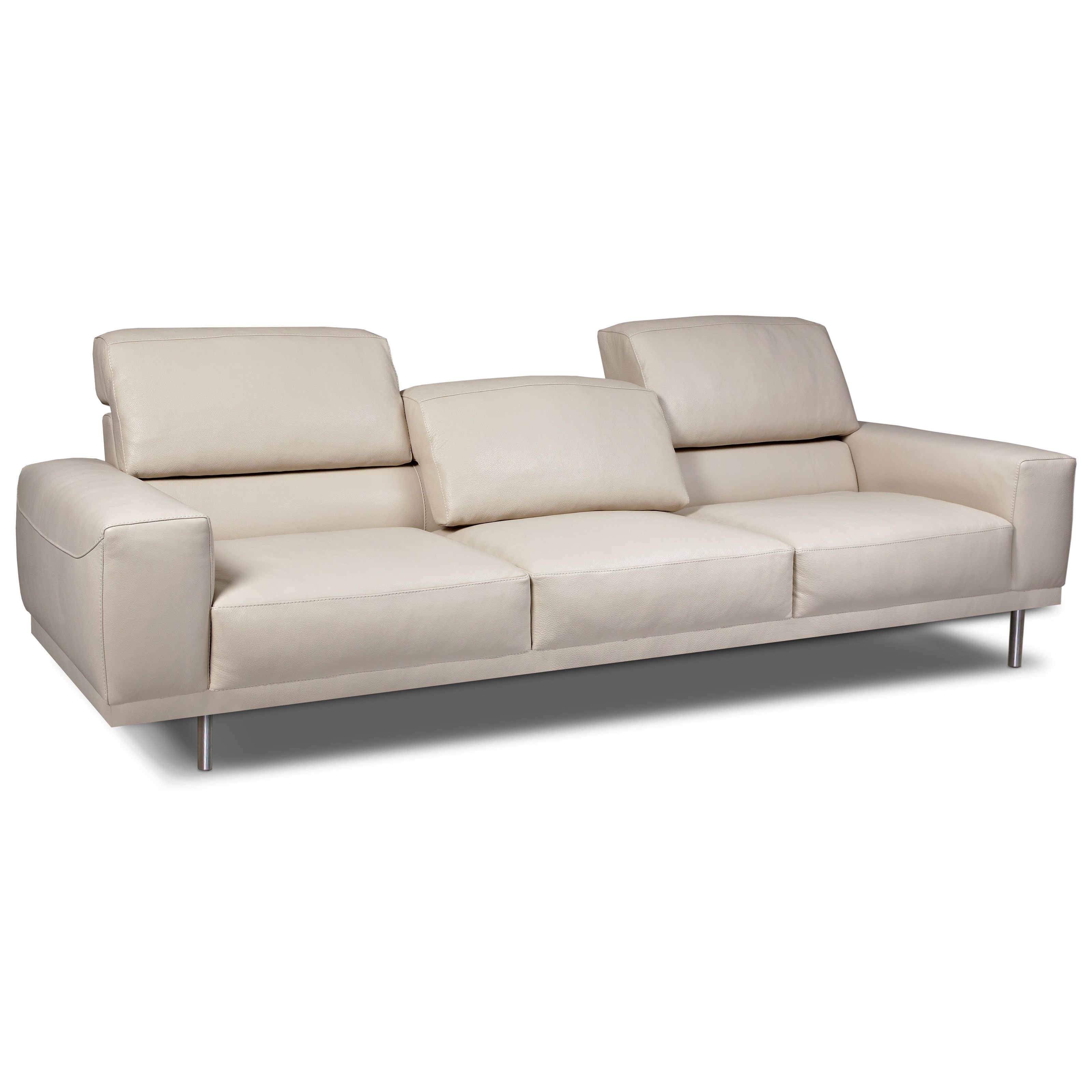 American Leather Meyer Contemporary EuropeanStyle Sofa with Adjustable